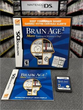 Brain Age²: More Training in Minutes a Day! Nintendo DS Complete CIB Tested